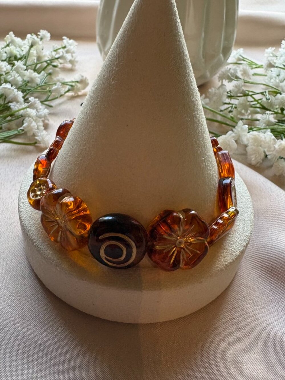 Amber Blossom Elegance Bracelet
